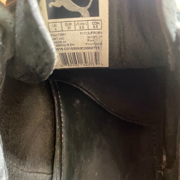 Green Puma Shoes Women's Size 8.5 | Black Pumas Size 8.5 - Picture 4 of 7